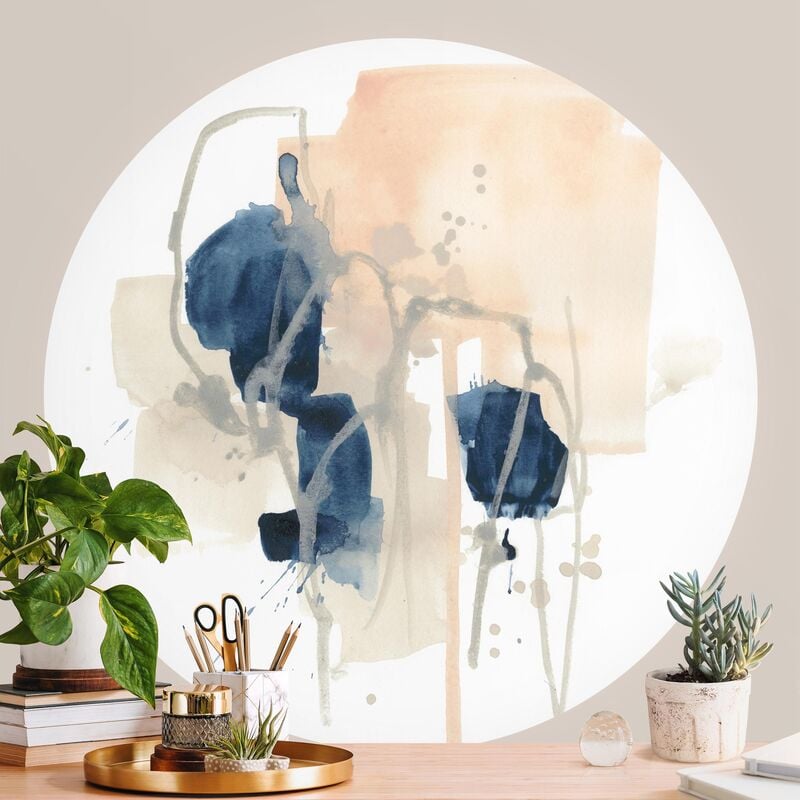 

Papel pintado redondo autoadhesivo - Azurite I Dimensión LxA: 175cm x 175cm
