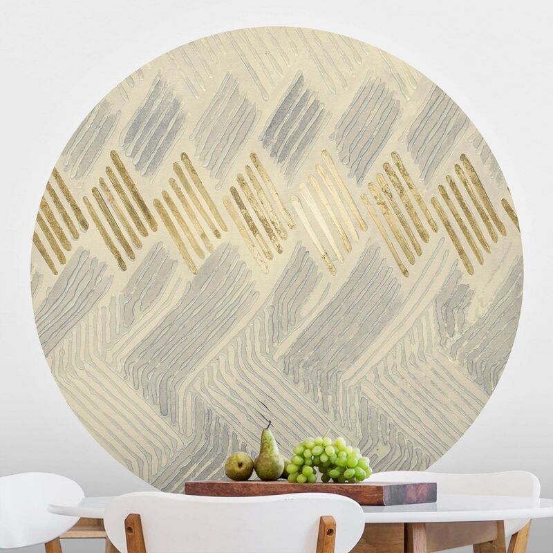 

Papel pintado redondo autoadhesivo - Chenille IV Dimensión LxA: 200cm x 200cm