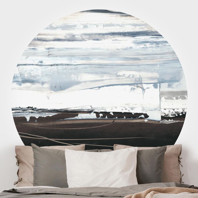 

Papel pintado redondo autoadhesivo - Icy Horizon II Dimensión LxA: 100cm x 100cm