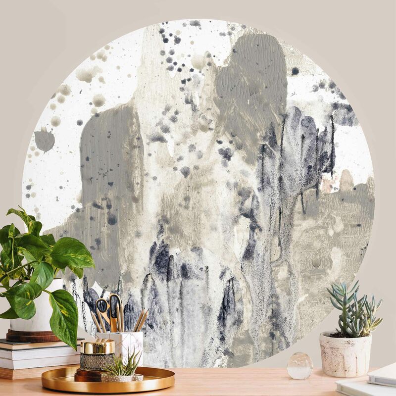 

Papel pintado redondo autoadhesivo - Tribute To Taupe I Dimensión LxA: 175cm x 175cm