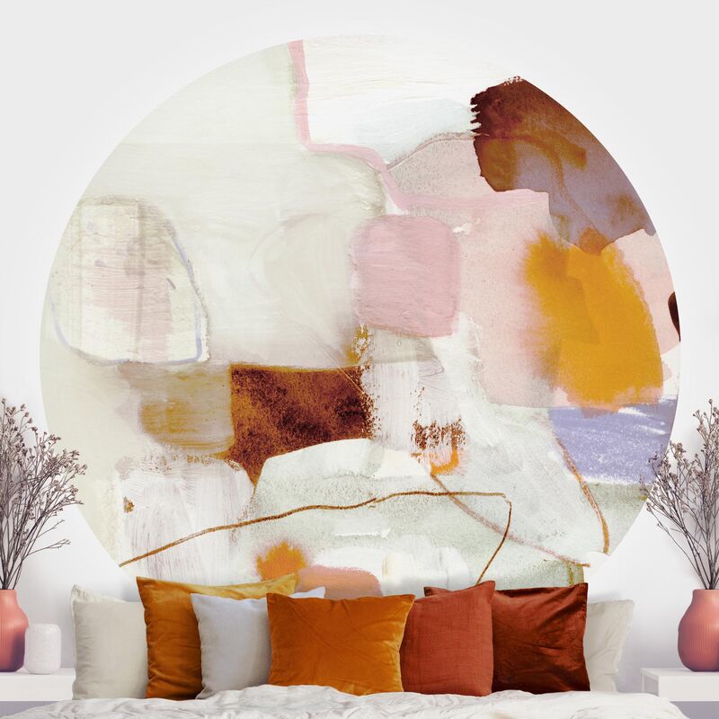 

Papel pintado redondo autoadhesivo - Ravel I Dimensión LxA: 75cm x 75cm
