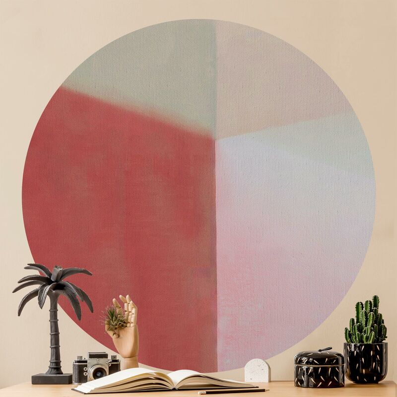 

Papel pintado redondo autoadhesivo - Warm Colour Fields Dimensión LxA: 75cm x 75cm