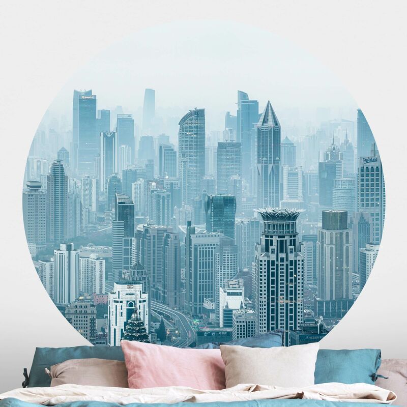 

Papel pintado redondo autoadhesivo - Chilly Shanghai Dimensión LxA: 244cm x 244cm