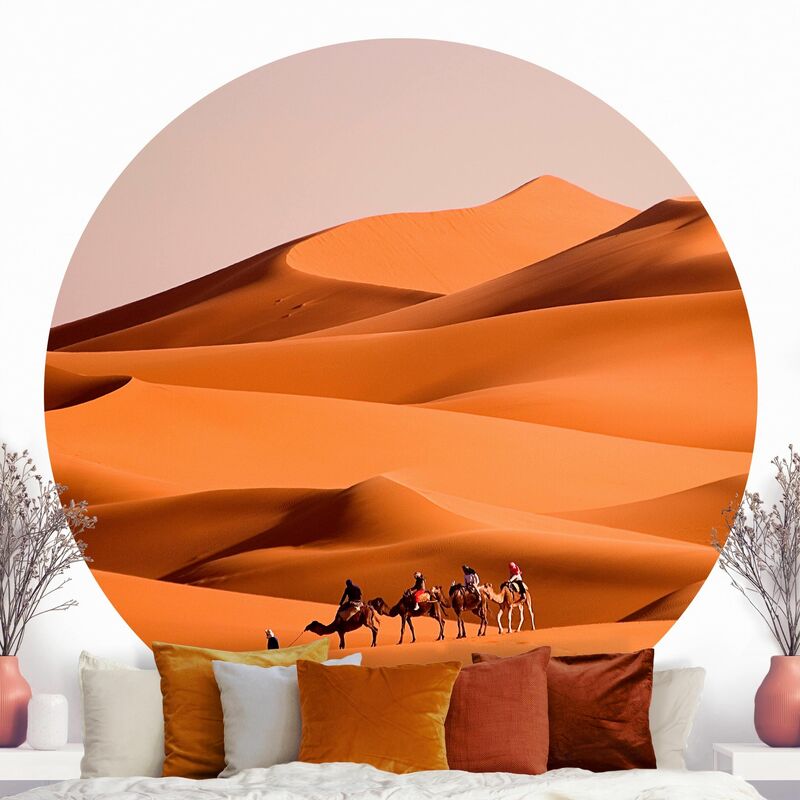 

Papel pintado redondo autoadhesivo - Namib Desert Dimensión LxA: 50cm x 50cm
