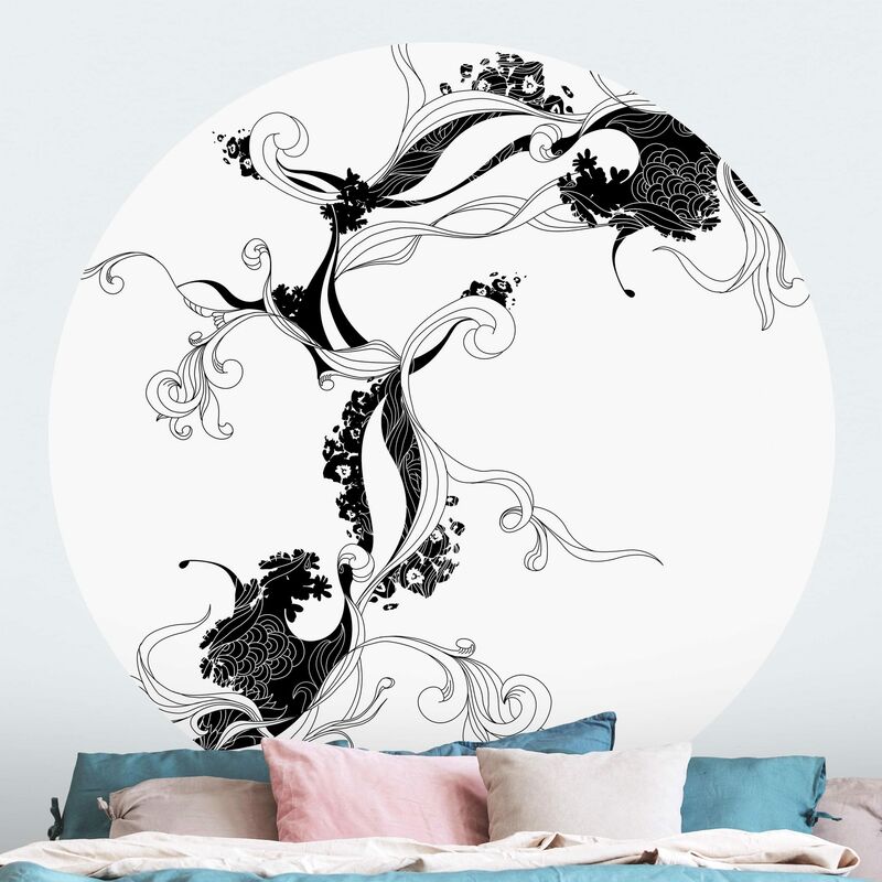 

Papel pintado redondo autoadhesivo - Relaxing Day Dimensión LxA: 175cm x 175cm