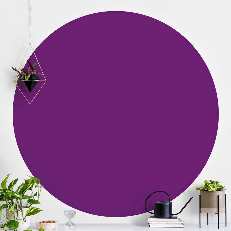 

Papel pintado redondo autoadhesivo - Colour Purple Dimensión LxA: 50cm x 50cm