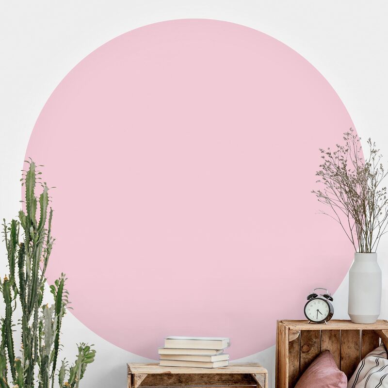 

Papel pintado redondo autoadhesivo - Rosé Dimensión LxA: 50cm x 50cm