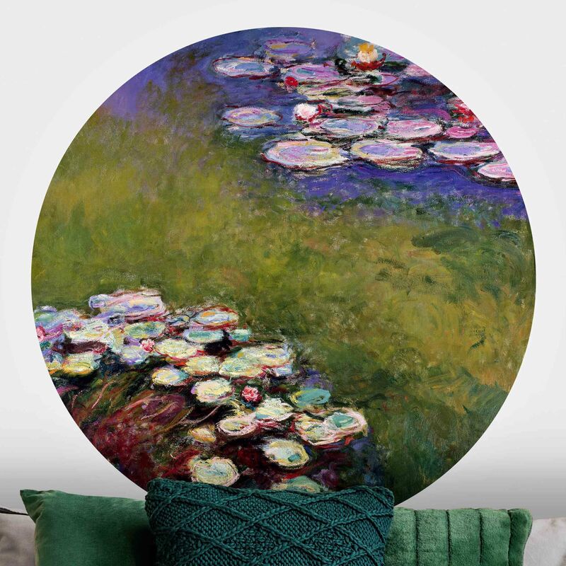 

Papel pintado redondo autoadhesivo - Claude Monet - Water Lilies Dimensión LxA: 122cm x 122cm