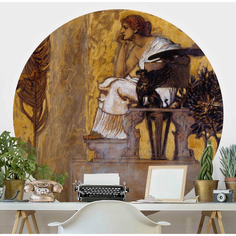 

Papel pintado redondo autoadhesivo - Franz Von Stuck - Homage To Painting Dimensión LxA: 75cm x 75cm