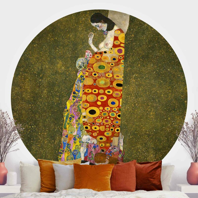 

Papel pintado redondo autoadhesivo - Gustav Klimt - Hope II Dimensión LxA: 244cm x 244cm