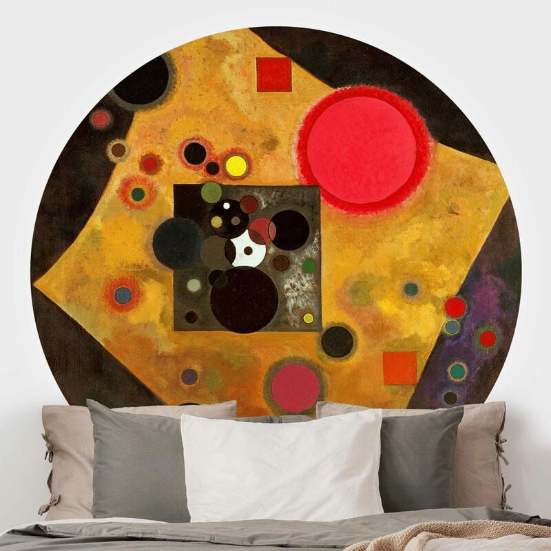 

Papel pintado redondo autoadhesivo - Wassily Kandinsky - Accent in Pink Dimensión LxA: 150cm x 150cm
