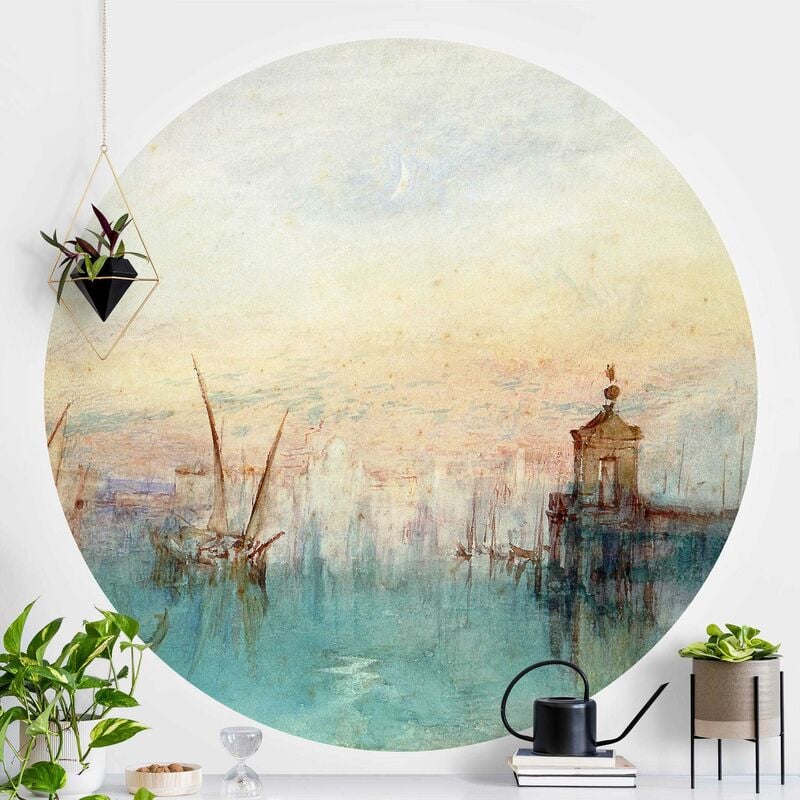 

Papel pintado redondo autoadhesivo - William Turner - Venice With Moon Dimensión LxA: 175cm x 175cm
