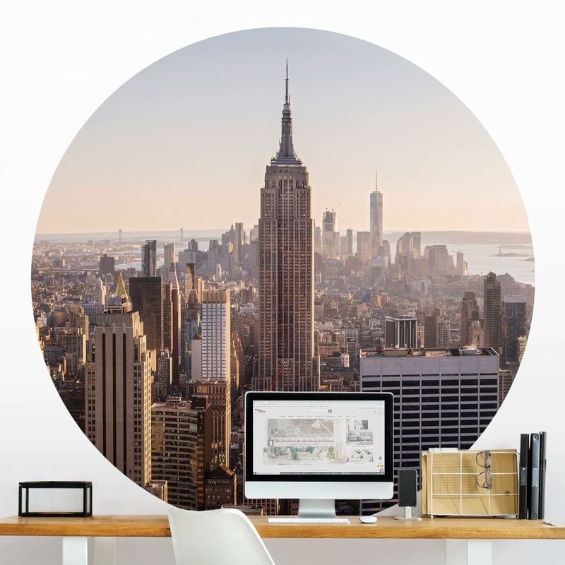 

Papel pintado redondo autoadhesivo - View From The Top Of The Rock Dimensión LxA: 225cm x 225cm
