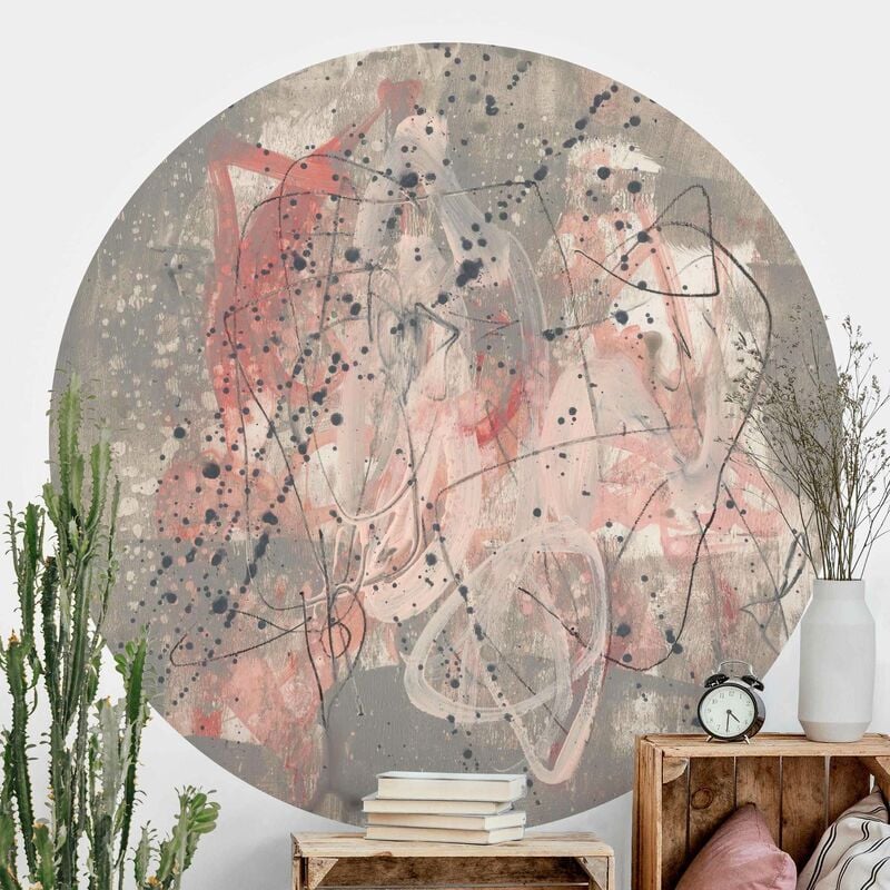 

Papel pintado redondo autoadhesivo - Blush I Dimensión LxA: 200cm x 200cm
