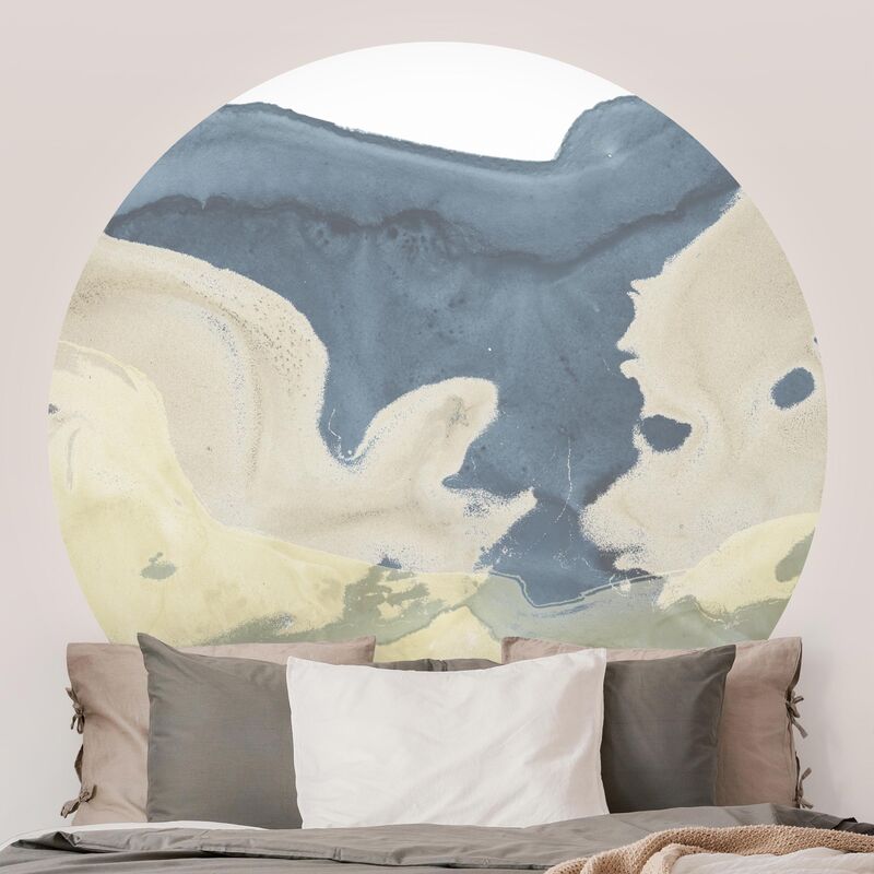 

Papel pintado redondo autoadhesivo - Ocean And Desert II Dimensión LxA: 75cm x 75cm