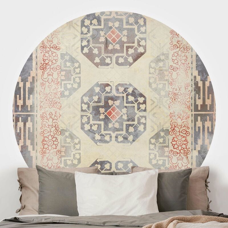 

Bilderwelten - Papel pintado redondo autoadhesivo - Persian Vintage Pattern In Indigo IV Dimensión LxA: 244cm x 244cm