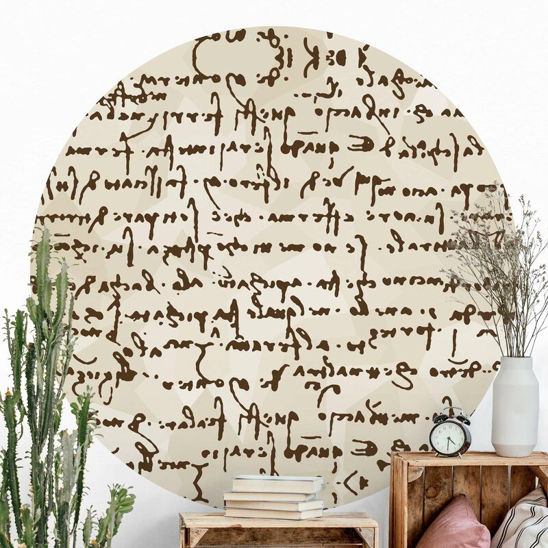 

Papel pintado redondo autoadhesivo - Dahlias Sea Of Flowers White Dimensión LxA: 225cm x 225cm