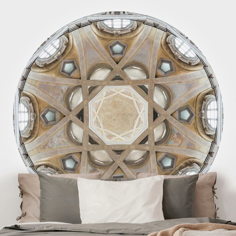 

Papel pintado redondo autoadhesivo - Bright Dome Dimensión LxA: 50cm x 50cm