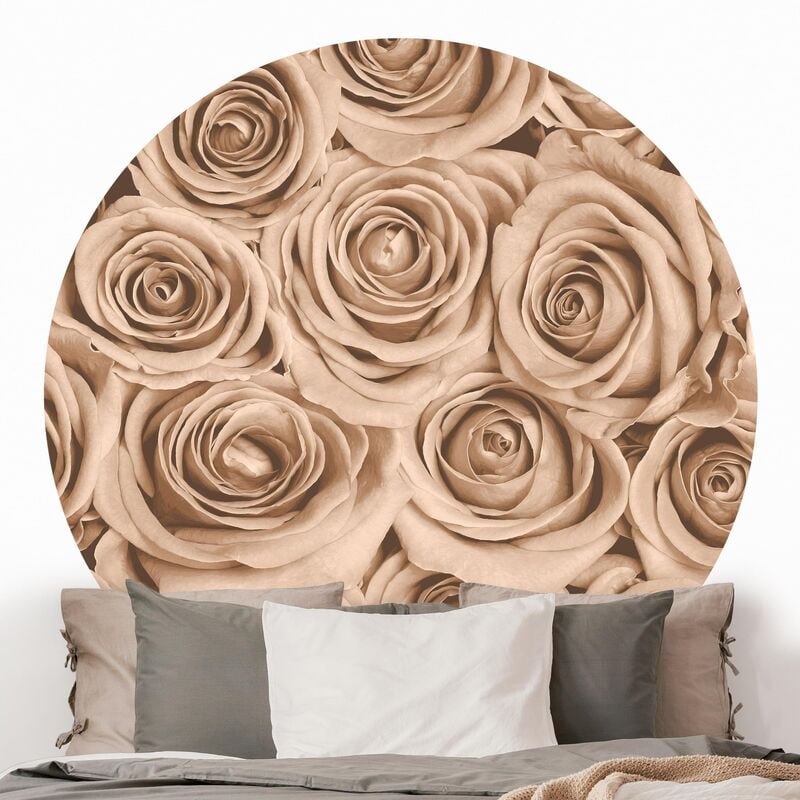 

Papel pintado redondo autoadhesivo - Vintage Roses Dimensión LxA: 50cm x 50cm