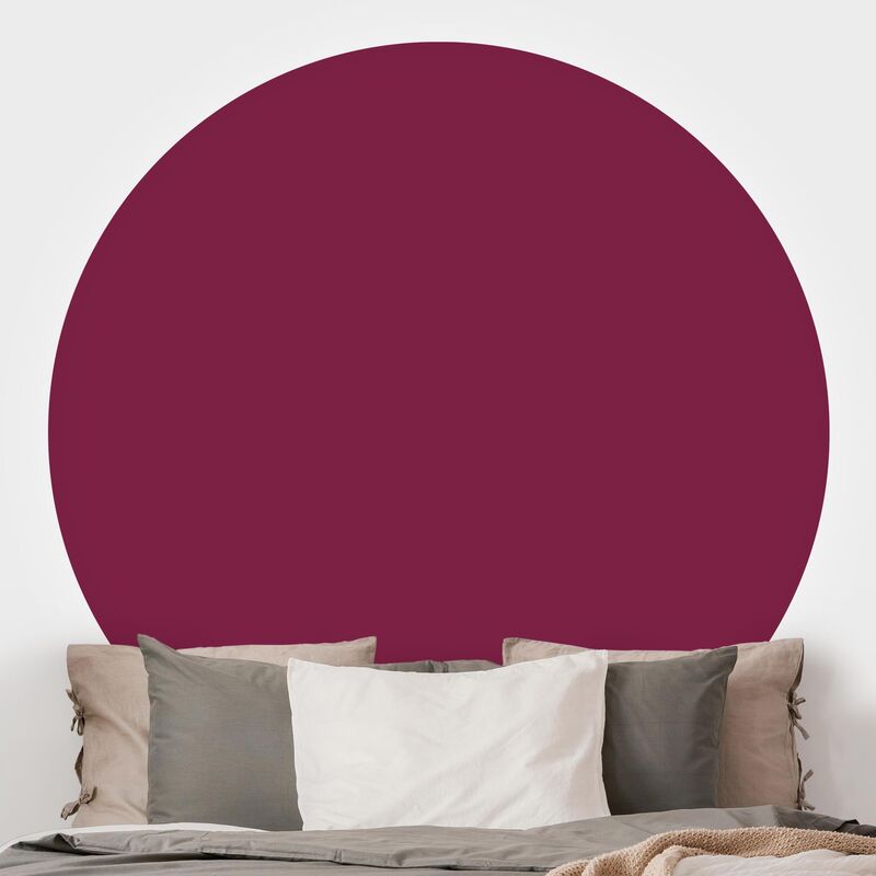

Papel pintado redondo autoadhesivo - Colour Wine Red Dimensión LxA: 175cm x 175cm