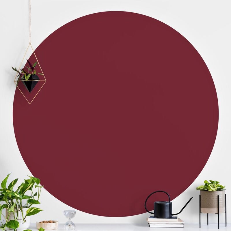 

Papel pintado redondo autoadhesivo - Bordeaux Dimensión LxA: 122cm x 122cm