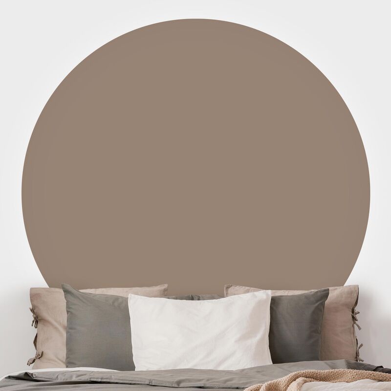 

Papel pintado redondo autoadhesivo - Mocca Dimensión LxA: 175cm x 175cm