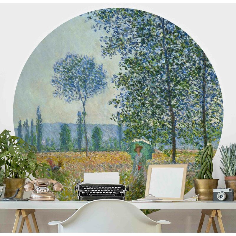 

Papel pintado redondo autoadhesivo - Claude Monet - Fields In Spring Dimensión LxA: 244cm x 244cm