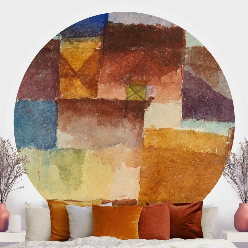 

Papel pintado redondo autoadhesivo - Paul Klee - Wasteland Dimensión LxA: 122cm x 122cm