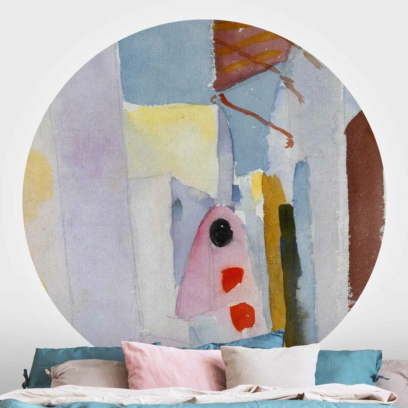 

Papel pintado redondo autoadhesivo - August Macke - Woman On The Street Dimensión LxA: 244cm x 244cm