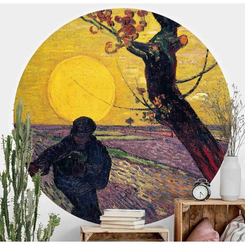 

Papel pintado redondo autoadhesivo - Vincent Van Gogh - Sower Dimensión LxA: 75cm x 75cm