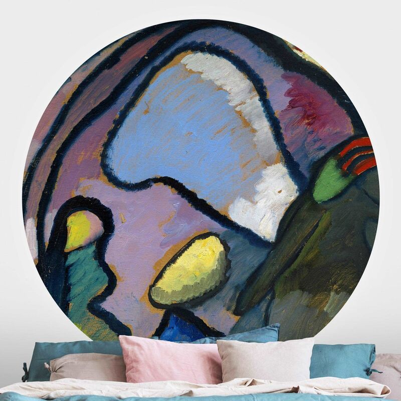

Papel pintado redondo autoadhesivo - Wassily Kandinsky - Improvisation Dimensión LxA: 100cm x 100cm