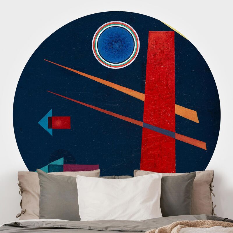 

Papel pintado redondo autoadhesivo - Wassily Kandinsky - Mighty Red Dimensión LxA: 150cm x 150cm