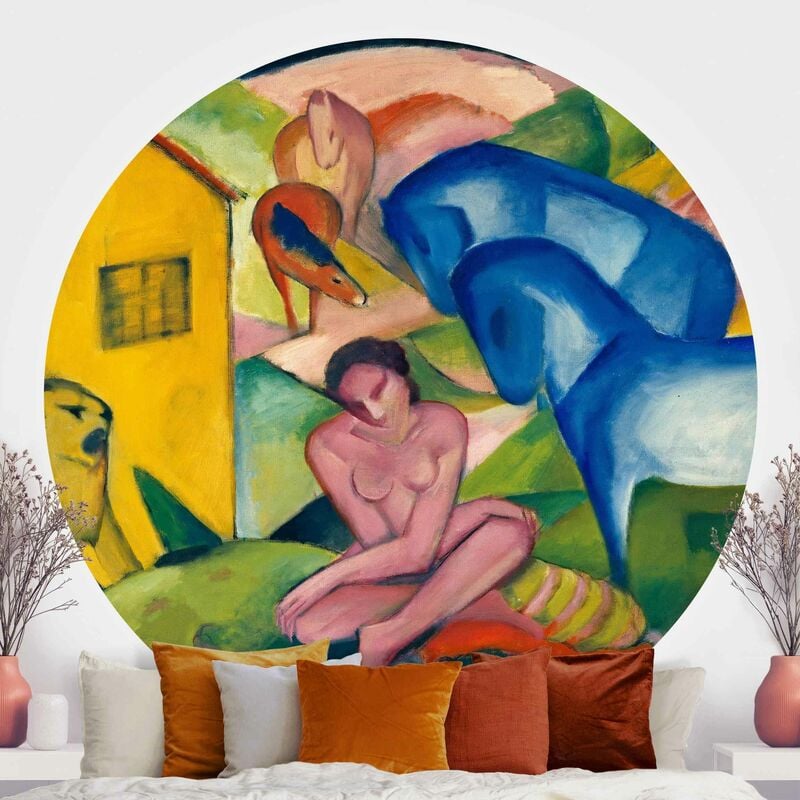 

Papel pintado redondo autoadhesivo - Franz Marc - The Dream Dimensión LxA: 100cm x 100cm