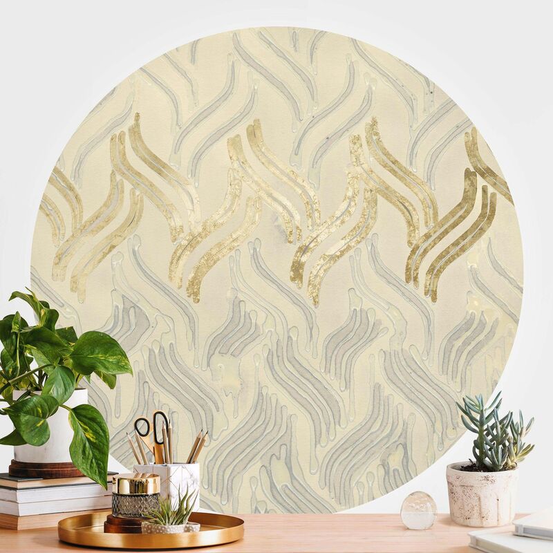 

Papel pintado redondo autoadhesivo - Chenille I Dimensión LxA: 150cm x 150cm