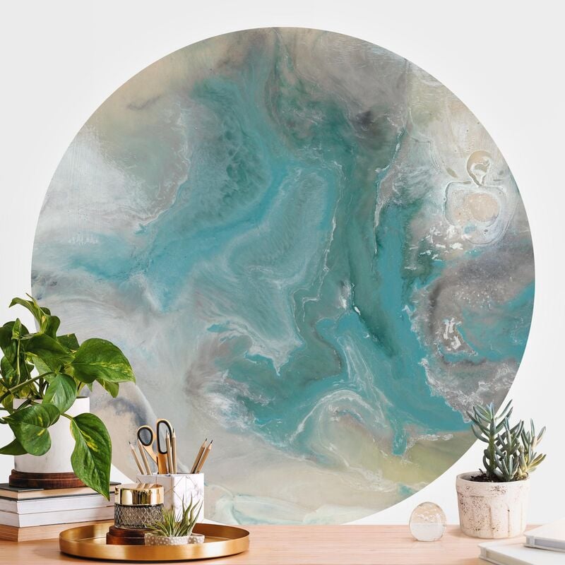 

Papel pintado redondo autoadhesivo - Tide With Flotsam I Dimensión LxA: 122cm x 122cm