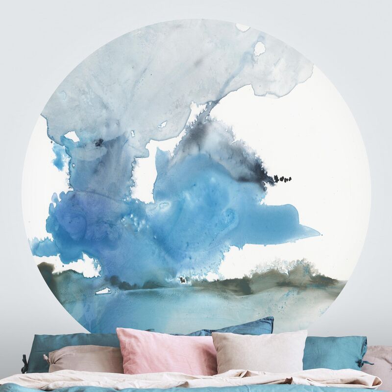 

Papel pintado redondo autoadhesivo - Glacier melt II Dimensión LxA: 150cm x 150cm