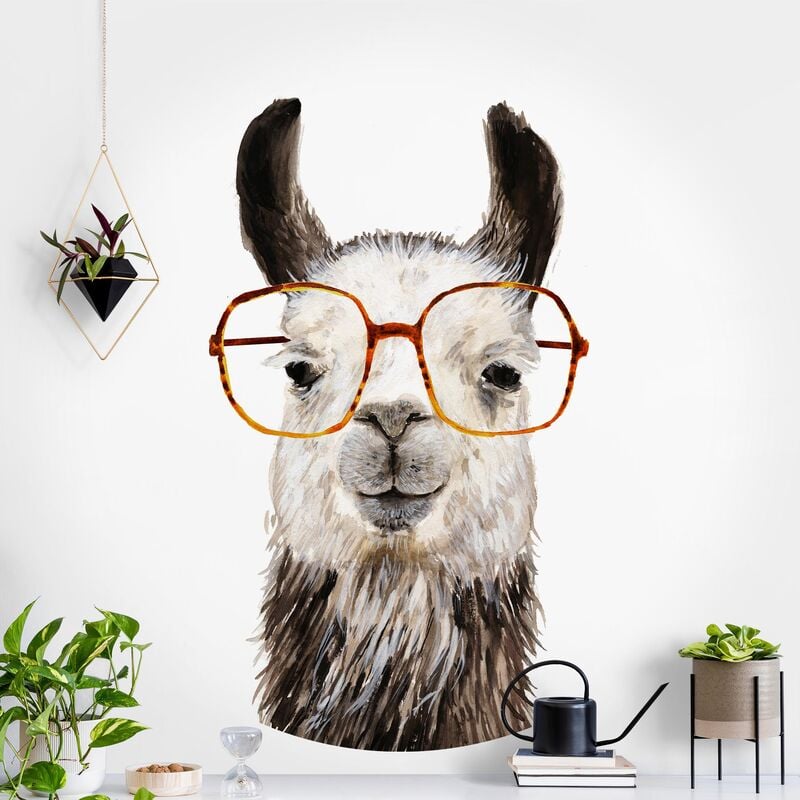 

Papel pintado redondo autoadhesivo - Hip Lama With Glasses IV Dimensión LxA: 100cm x 100cm