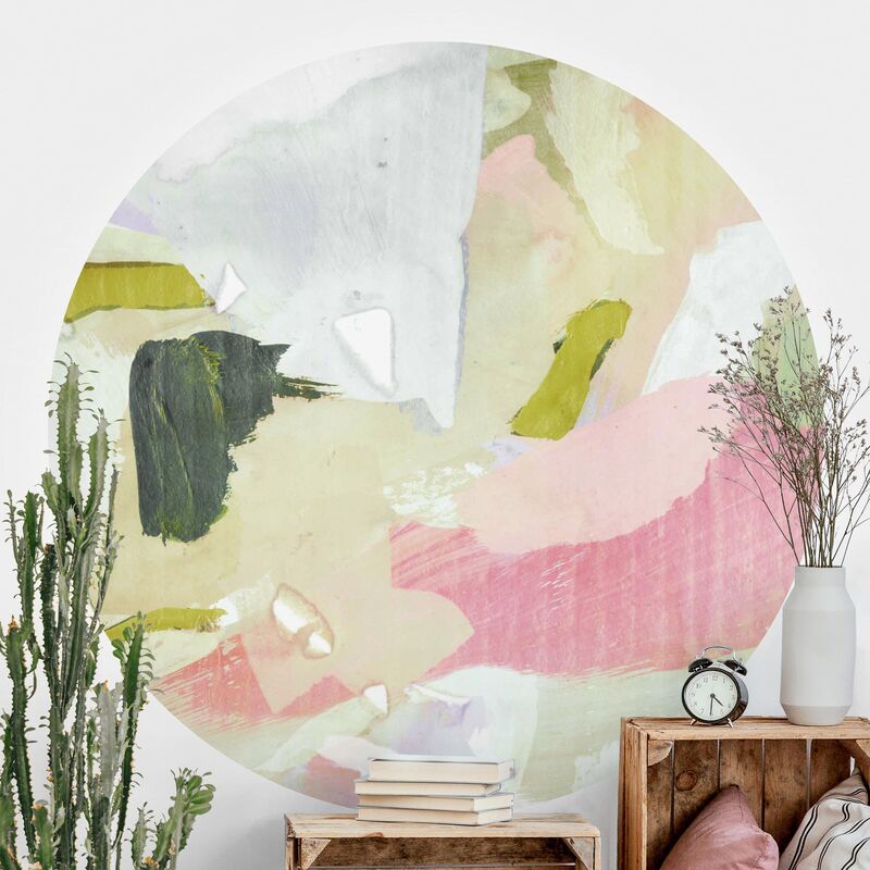 

Papel pintado redondo autoadhesivo - Chime In Rosé I Dimensión LxA: 175cm x 175cm