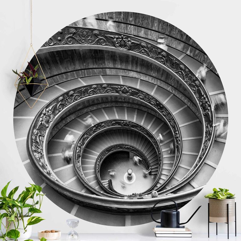 

Papel pintado redondo autoadhesivo - Bramante Staircase Dimensión LxA: 225cm x 225cm