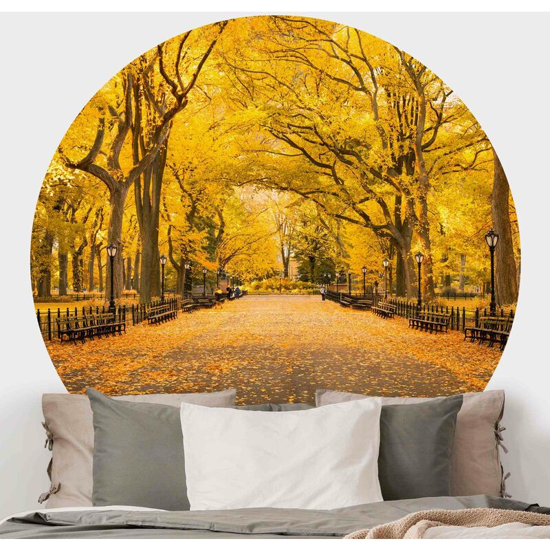 

Papel pintado redondo autoadhesivo - Autumn In Central Park Dimensión LxA: 100cm x 100cm