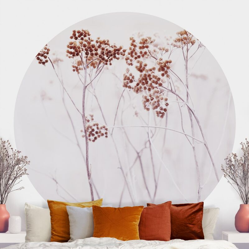 

Papel pintado redondo autoadhesivo - Icelandic Wild Flowers Dimensión LxA: 175cm x 175cm
