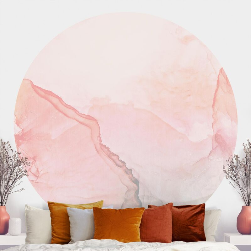

Papel pintado redondo autoadhesivo - Play Of Colours Pastel Cotton Candy Dimensión LxA: 225cm x 225cm