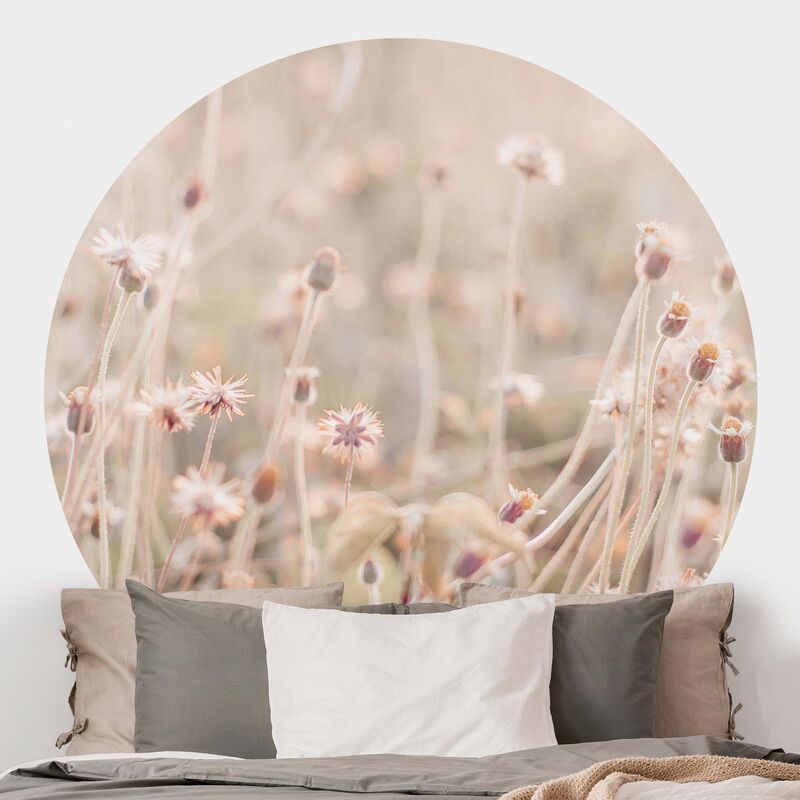

Papel pintado redondo autoadhesivo - Flowering Meadow In the Sun Dimensión LxA: 75cm x 75cm
