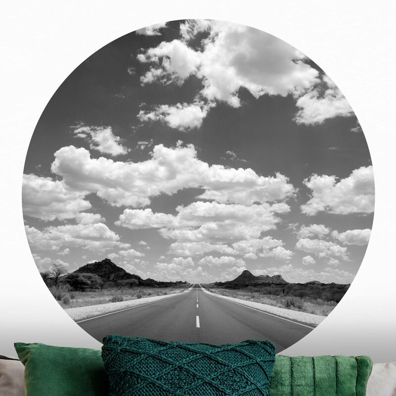 

Papel pintado redondo autoadhesivo - Route 66 II Dimensión LxA: 200cm x 200cm