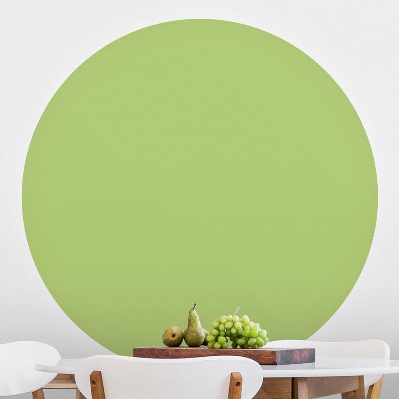 

Papel pintado redondo autoadhesivo - Colour Spring Green Dimensión LxA: 150cm x 150cm