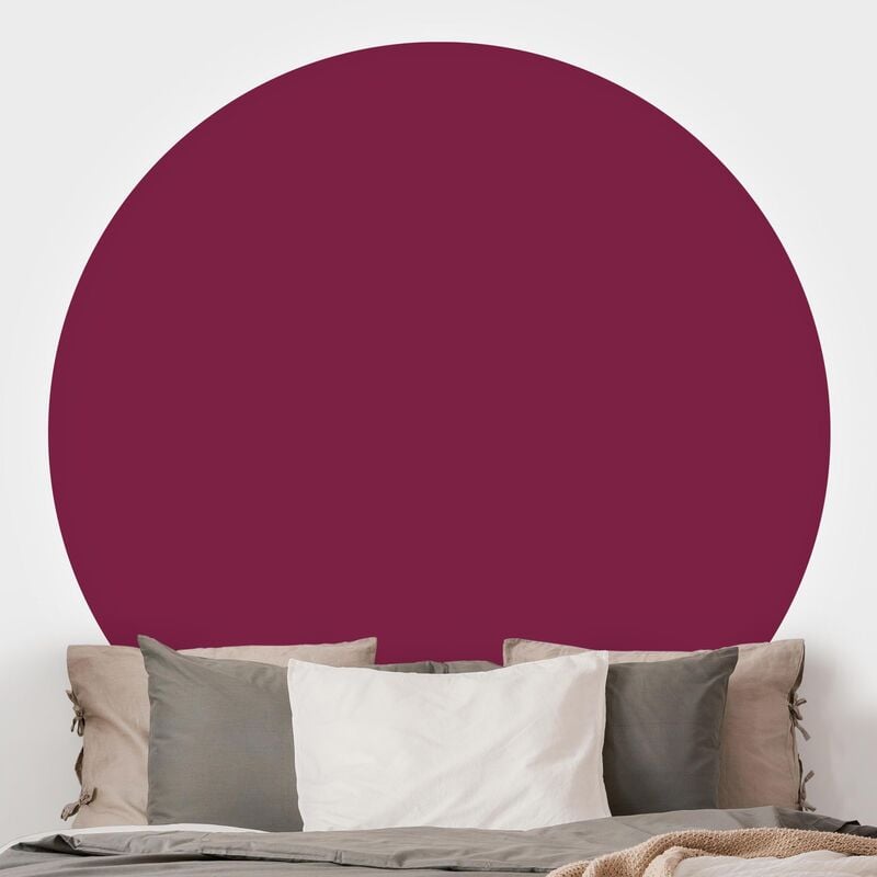 

Papel pintado redondo autoadhesivo - Colour Wine Red Dimensión LxA: 100cm x 100cm