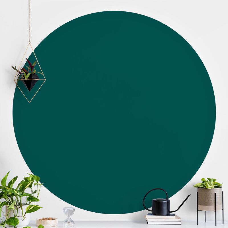 

Papel pintado redondo autoadhesivo - Pine Green Dimensión LxA: 175cm x 175cm