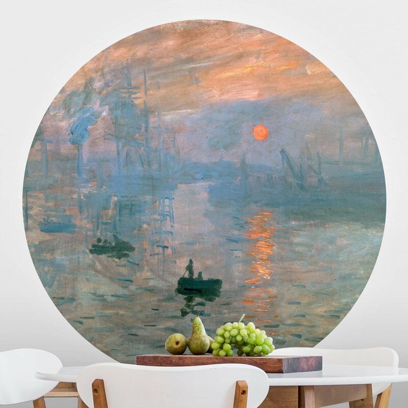 

Papel pintado redondo autoadhesivo - Claude Monet - Impression Dimensión LxA: 75cm x 75cm