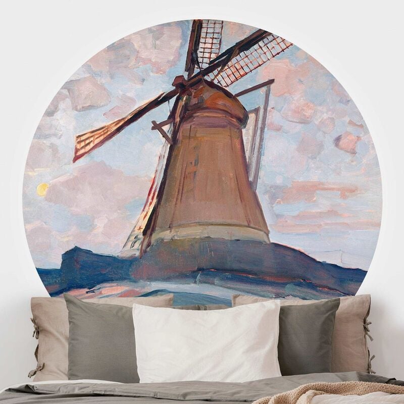 

Papel pintado redondo autoadhesivo - Piet Mondrian - Windmill Dimensión LxA: 244cm x 244cm