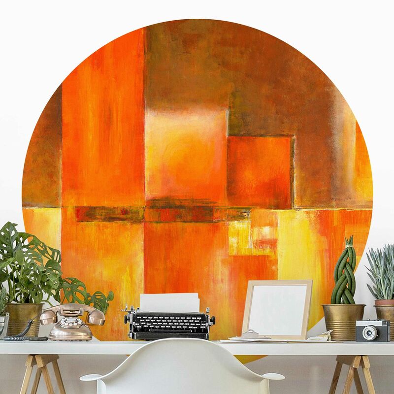 

Papel pintado redondo autoadhesivo - Amarna Dimensión LxA: 225cm x 225cm